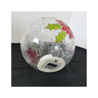 China Christmas Hot Direct Factory Direct Glass Snow Ball Lamp Ice Flower Snow Globe Custom Made Glass Products for sale