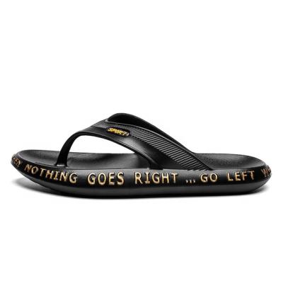 China OEM Wear-Resistant Outdoor Anti-Slippery Flip Flops Non-Slip Men Sandals Thick-Soled Slippers Logo for sale