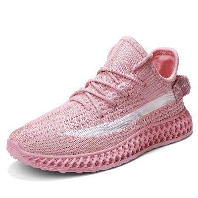 China Ladies Sweat-absorbent Summer Lightly Driving Breathable Soft Bottom Woven Sneakers Fashion Running Shoes for sale