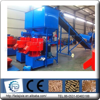 China Vertical Double Ring-die Pellet Mill CE Wooden Pellet Machine /Wood Pelet Mill For Sale for sale