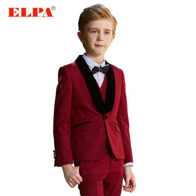 China Anti-wrinkle ; Who respects the environment; NO--Pilling Handsome Designer ELPA 3 Piece Children's Formal Dress Suits Kids Panty Coat Boys Formal Dress Suits 3 Piece Set Boy Suits for sale