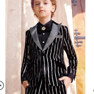 China Anti-wrinkle ; Who respects the environment; NO--Pilling Handsome ELPA Designer Formal Kids Coat Pant Part Wedding Dress Tuxedo Suits Kids Set Boys for sale