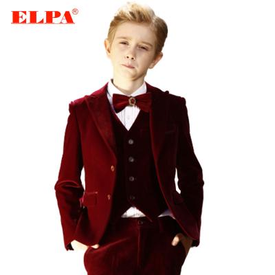 China ELPA Velvet Sweat Nylon High Quality Slim Boys Dress Suits and Wedding Party Tuxedo for sale