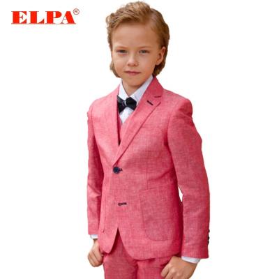 China 30% 70% Polyester ELPA Blazer Canvas High Quality Thin Canvas Material Vest Pants 3 Pieces Boys Gear for sale