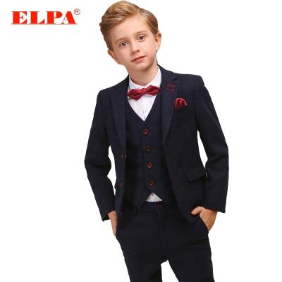 China ENGLAND STYLE ELPA Designer New 3 Piece Fancy Kids Coat Formal Pants Party Suits For Boys for sale