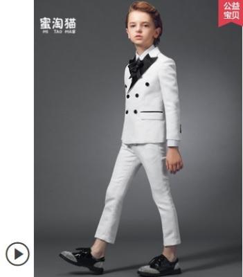 China 100% Polyester ELPA Kids Party Wear Set Designer High Quality Sweated Embroidered 3 Piece Tuxedo Suits For Boys for sale