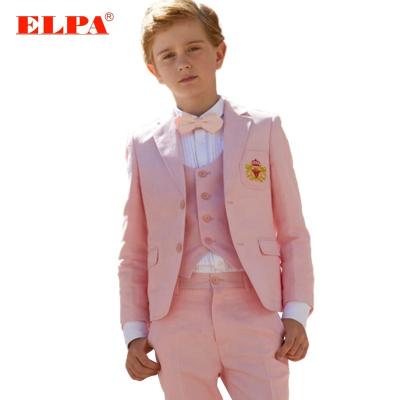 China Slim Fit Cotton ELPA Cotton Formal Coat Pant High Quality Plain Sweated Boys Junior Line Suits for sale