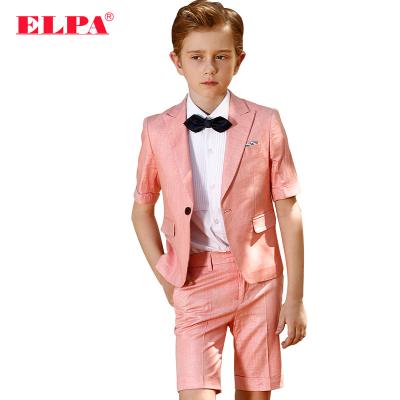 China ELPA cotton quality kids summer clothing shorts style canvas/viscose/coat and pant boys nylon slim fit suits for sale