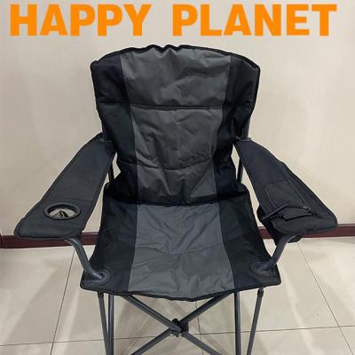 China Modern Happy Planet Campin Chair with Padded Armrest, Support up to 300 lbs (Black) for sale