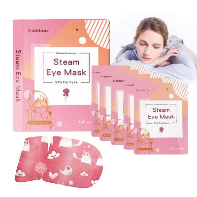 China Hot Selling Anti-Wrinkle Products ODM Customized Hot Steam Eye Mask To Relieve Eye Fatigue for sale