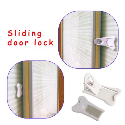 China 2pcs Window Sliding Door Lock Child Proof Window Locks For Closets Cabinets Baby for sale