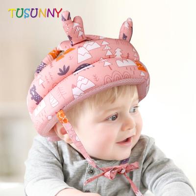 China Cotton + Harmless High Elasticity Sponge Cotton And Sponge Adjustable Breathable Baby Protective Helmet Baby Safety Head Head Protector for sale