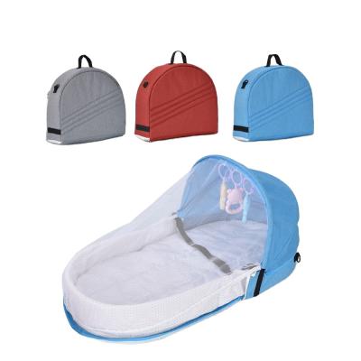 China Hot Selling Portable Baby Foldable Hutch Basket Sleeping Baby Crib for sale