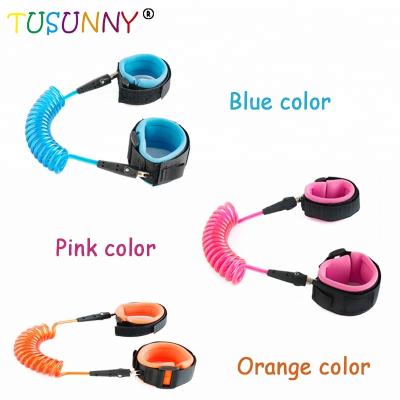 China Popular PU+ Stainless Steel Baby Safety Strap Anti Lost Strap Rope Child Wrist Tie for sale