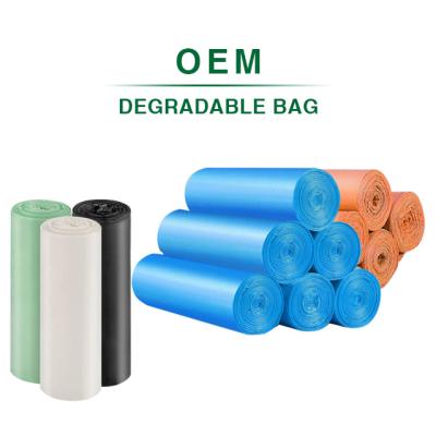 China Custom Printing Matt Garbage Trash Dog Poop Safety Sealing Plastic Slider Waterproof Compostable Degradable Packaging Bag for sale