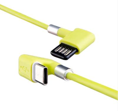 China MP3/MP4 Player 180 Degree Micro Game USB Data Transmission Cable Charging Aluminum Alloy Braided 1.2M Curving Cable for sale