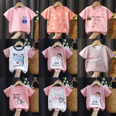 China New Summer Breathable Boys And Girls Casual Cute Kids Short Sleeve T-Shirts for sale