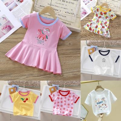 China Hot Selling Breathable Children's Short Sleeve Boys And Girls Cotton Products Summer Wholesale for sale