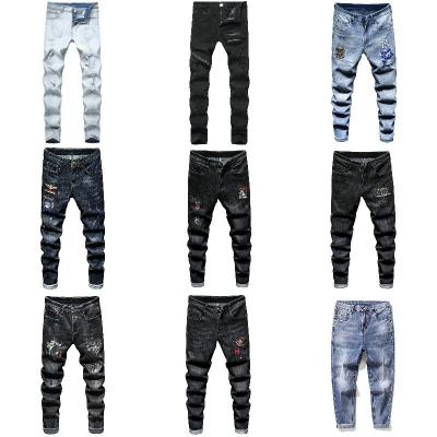 China Factories New Chinese Wholesale Cotton QUICK DRY Streetwear Skinny Jeans for sale