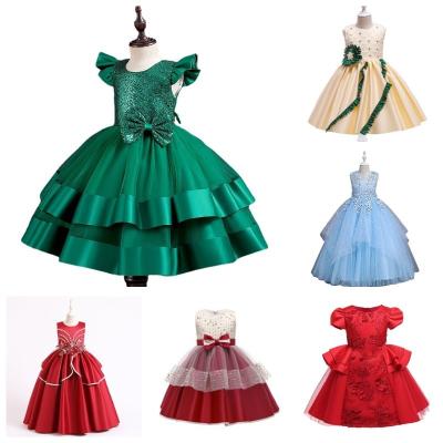 China Wholesale Dress Party Bow Anti-wrinkle Girl Princess Elegant Dress for sale