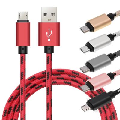 China Fast Charging Cable For Samsung Micro USB Cable V8 Mobile Phone Charging 0.25m 1m 2m 3m Tether 2.0 Data Sync Charger For Samsung S7 Xiaomi Android Smartphone for sale