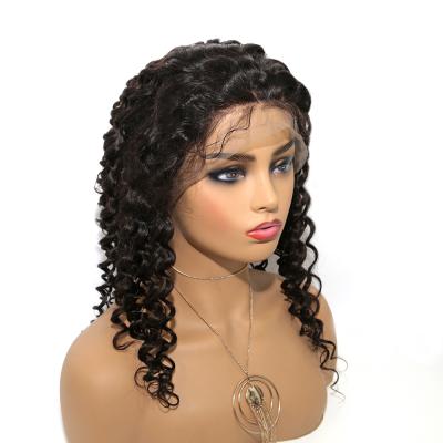 China Wholesale Deep Wave Human Hair 100% Full Body Wave Wig With 360 High Quality Wigs For Black Women for sale