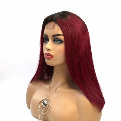 China Glueless Straight 150% Density Brazilian Virgin Lace Frontal Wigs Baby Hair Full Lace Front Wig Natural Preplucked Hairline for sale