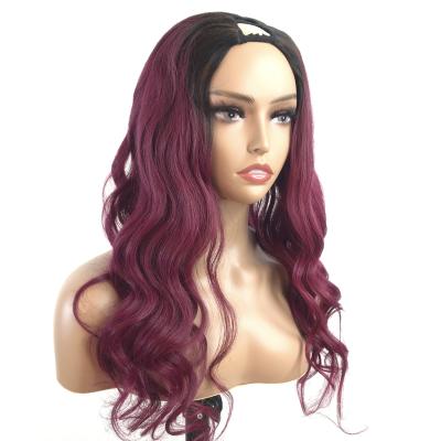 China Body Wave 150% 180% Density U Part Wigs For Women Real Body Wave Brazilian Hair Side Part Sleek Wigs Lace Up U Part Wig Vendors for sale