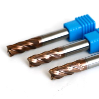 China High Speed ​​Uneven Cutting Cnc 4 Flutes Carbide Milling Cutters Pitch End Mill for sale