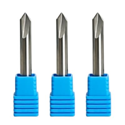 China 2 Flute Carbide Mills For Aluminum 45 Degree Chamfer End Mill for sale