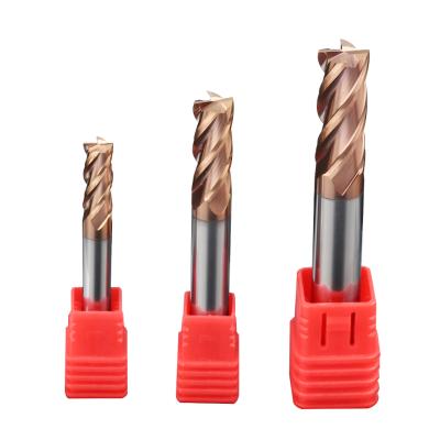 China High Speed ​​Steel Carbide 4 Flutes Square Endmill HRC55 Inch Size In Stock Fresas CNC Machine Tools Milling Cutter In Stock for sale