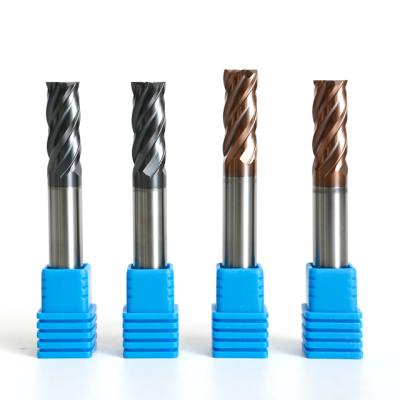 China Factory Supply 4 Flute CNC Milling Cutter Carbide High Speed ​​Cut Direct Cutting Tool for sale