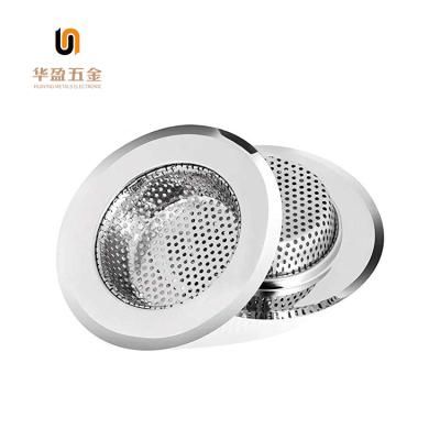 China Without Faucet 4.5 Inch Prevent Clogging Stainless Steel Sink Drain Mesh Basket Kitchen Sink Drain Strainer for sale