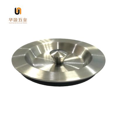 China 3.5 Inch Modern Stainless Steel Basin Sink Stopper Kitchen Sink Drain Plug With Rubber Cover for sale