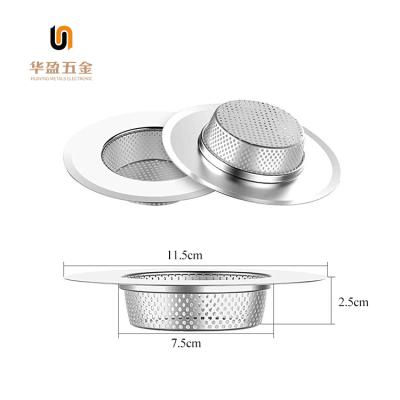 China Modern Custom Size Sink Drain Strainer Stainless Steel Mesh Sink Strainer For Kitchen Bathroom Bathtub for sale