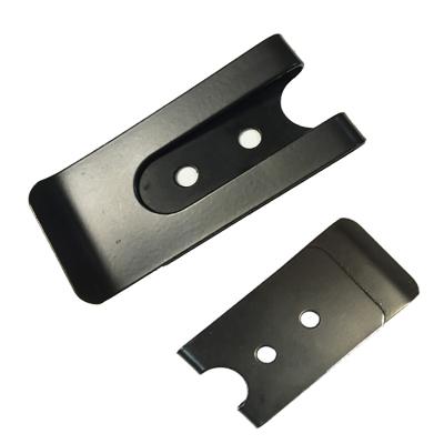 China Apartment ; Leaf ; ISO9001 Factory Wallet Money Clip Flat Metal Custom Stamping Punch Steel Spring Clip for sale