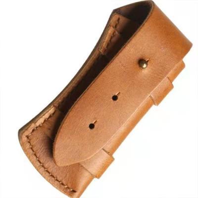 China Universal Disposable Outdoor Leather Knife Sheath Folding Belt Case Knife Sheath Storage Bag for sale