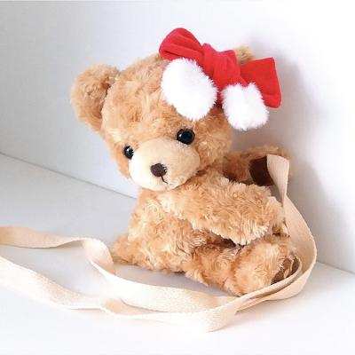 China Universal Kindergarten Toys Simple Teddy Bear Shoulder Bag Soft Backpacks Universal for sale