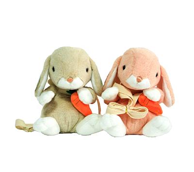 China Cute Fun Cute Soft Toy Toys Cute Rabbit Eat Carrot Stuffed Bag For Kids Plush Backpack for sale