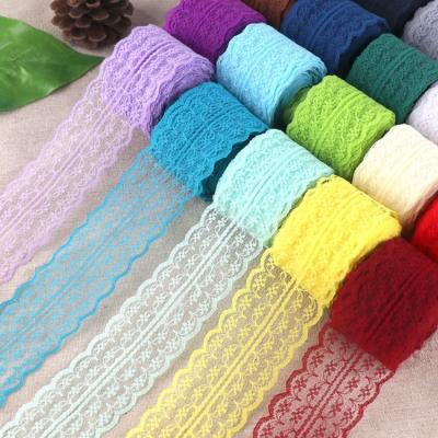 China Other Moq Bottom Wholesale 100% Nylon Fabric 45mm Mesh Embroidery Lace /Lace for sale