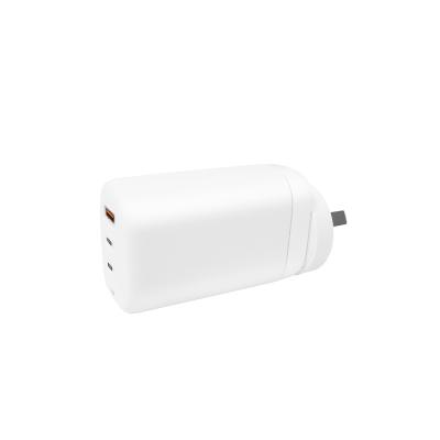 China Type C port and 1 USB mobile phone fast charging double one 65W Gan Charger Dual Port for sale