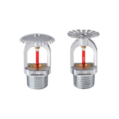 China Brass K-ZSTZ 15-68 K=80 Upright Quick response Fire Sprinkler Glass Bulb Sprinkler Spray Nozzle for sale