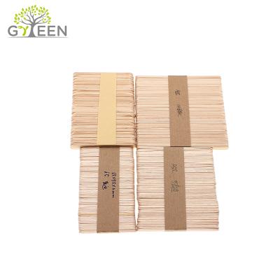 China Eco - Friendly Disposable Wooden Ice Cream Sticks Birch Color Sustainable for sale