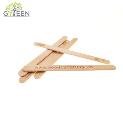 China Sustainable Disposable Natural Bulk Flat Wooden Popsicle Sticks for sale