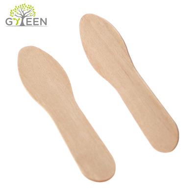 China Birchwood Ice Cream Stick and Spoon 100% Sustainable Wooden Straight Edges or Round Edge, Ice Cream Tools Color Birch Wood, Natural Wood for sale