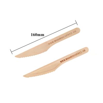 China Cheap Wholesale Eco Friendly Disposable Wooden Dinner Knife Eco Friendly for sale