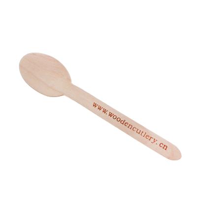 China Wholesale Cheap Disposable Wooden Disposable Biodegradable Dish Natural Dinner Bulk Wooden Spoon for sale