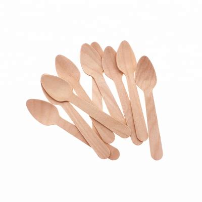 China Stocked Disposable Eco-friendly Wooden Spoon For Sale for sale