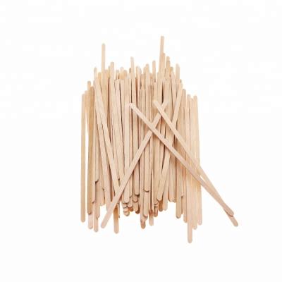 China Sustainable Hot Selling High Quality Eco - Friendly Disposable Small Wooden Coffee Stirrer for sale