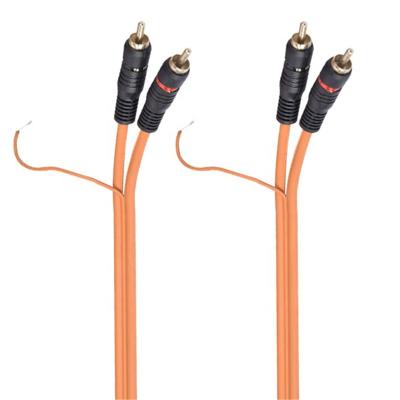 China 2019 Professional Car Audio High End RCA Cable With Ground Wire for sale